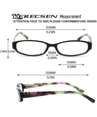 Shop Kerecsen 5 Pack Reading Glasses for Men & Women - Multicolor (3 1.25) - Stylish Spring Hinge Readers - Buy Online on GoSupps.com