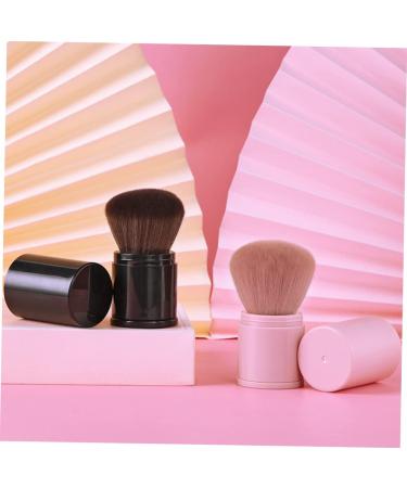 Beavorty Portable Powder Brush powder cream brush face Buffing brush Loose Powder Makeup Blush Brush Cosmetic Buffing Retractable concealer Miss stippling neck 8.3x3.3cm Pink - Buy Online on GoSupps.com
