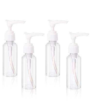 4 pieces 50ml pump donor Transparent Airless Pumpflaschen Reisen Donor bottle Plastic Pum Pum Pumple Valley Air Forage Bottles Plastic bottles for cosmetics shampoo cream - Buy Online on GoSupps.com