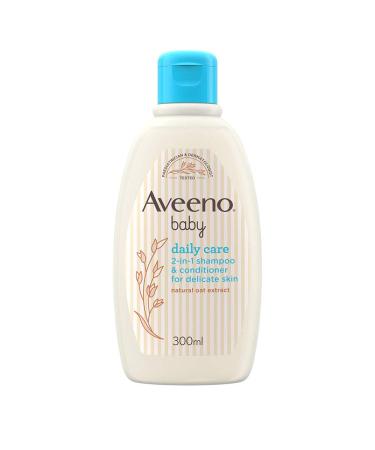 Aveeno Baby Daily Care 2-in-1 Shampoo and Conditioner Cream 300 ml (Pack of 1)