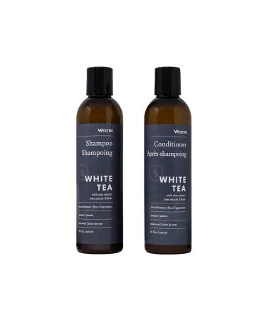 Westin White Tea Aloe Shampoo & Conditioner Set - Hotel Amenity Set with Shampoo and Conditioner with Signature White Tea Aloe Scent - 8-ounce Bottles