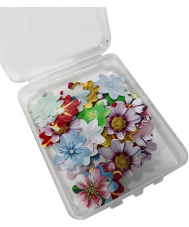120pcs edible flowers cake toppers flower cupcake toppers flower decor cakes wafer paper floral cake decor edible flowers cupcake toppers for wedding birthday baby shower party accessories - Buy Online on GoSupps.com