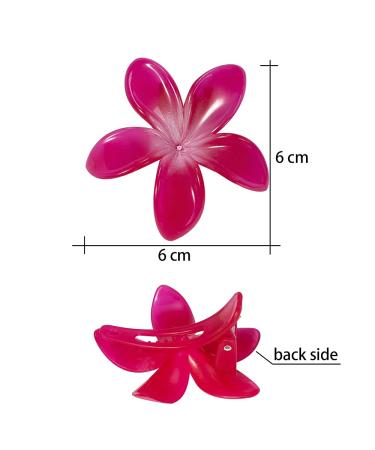 MiniHope Hawaiian Hibiscus Plumeria Flower Hair Clips for Women and Girls (4 Count) - Buy Online on GoSupps.com