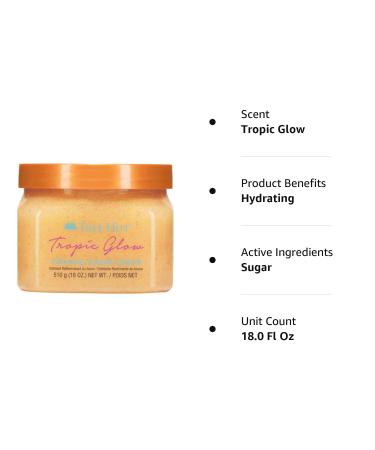 Tree Hut Tropic Glow Firming Sugar - Hydrating Body Scrub for Radiant Skin - Buy Online on GoSupps.com
