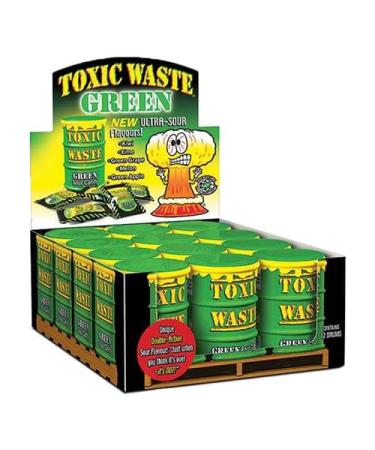 TOXIC WASTE Toxic Waste Green Sour Candy Baril 42 g