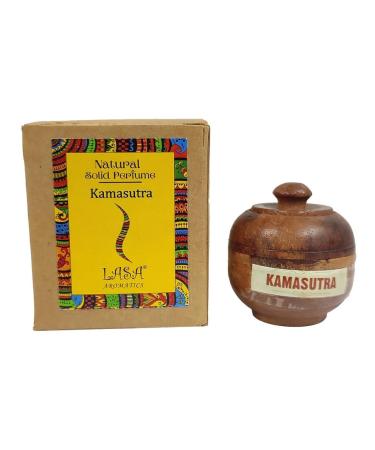 ANANYA FASHION & CRAFTS HUB Kamasutra Natural Solid Perfume Beeswax Long Lasting Body Fragrance Balm Solid State Eau De Perfum in Wooden Jar 6 gm