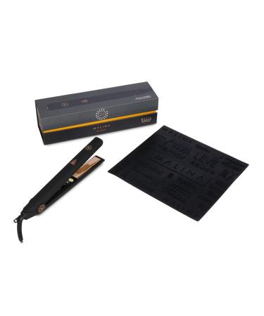 Malina Elite Titanium Bronze Hair Straightener - 100% Pure Titanium Flat Iron - Black