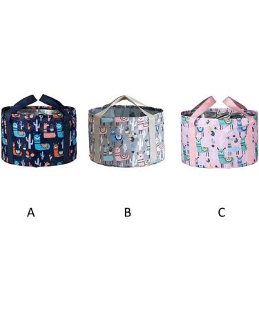 Foldable Waterproof Foot Bath Basin - Portable Feet Spa for Travel & Camping - Pink Wash Basin - Buy Online on GoSupps.com