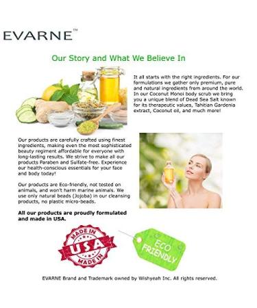 Evarne Lavender Dead Sea Salt Body Scrub with 7 Essential Oils, Calendula & Vitamin E - Buy Online on GoSupps.com