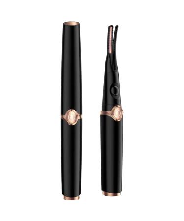 Heated Eyelash Curler 3 Temps Electric Eyelash Curler Anti-Scalding Makeup Eyelash Curler Heat Portable Fast Heating Lash Curler USB Rechargeable Long Lasting Beauty Tools Eyelash Curler Heat