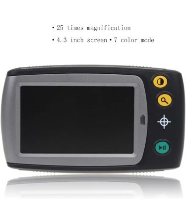 Portable Digital Magnifier Handheld Digital Magnifier Portable Handheld Digital Magnifier 4.3" LCD25X Magnification - Low Vision Electronic Vision Reading Aid - Buy Online on GoSupps.com