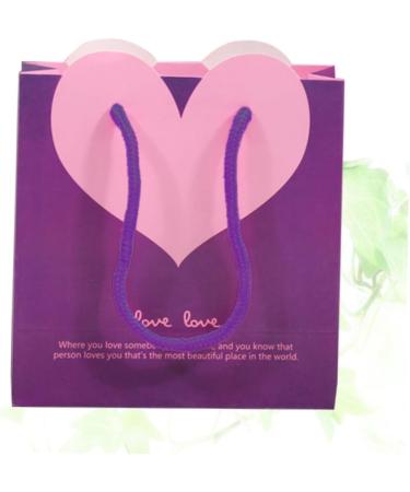 Healifty 3pcs Paper Bags Wedding Paper Bag Papar Bags Purple Love Shopping Gift Bag 1 count (Pack of 1) Purplex3pcs - Buy Online on GoSupps.com