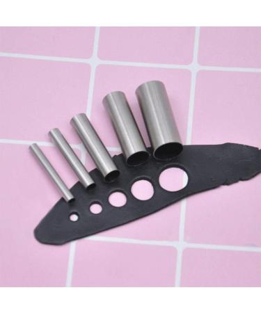7Pcs Stainless Steel Clay Cutters - Round Circle Shape Hollow Punch Cutter Set for Clay Pottery Craft - Includes Storage Case - Buy Online on GoSupps.com