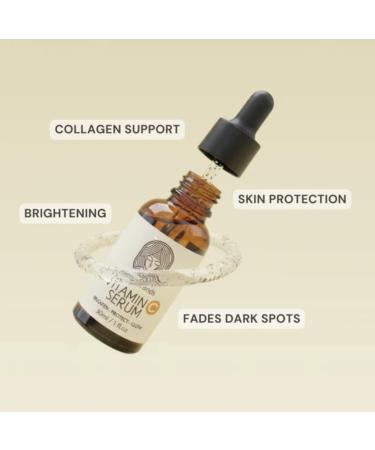 Glow Boost Vitamin C Serum With Hyaluronic Acid And Aloe Vera - Brightening Hydrating Anti-Aging Face Serum For Dark Spots Fine Lines & Dull Skin - 30 mL - Buy Online on GoSupps.com
