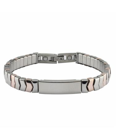 Flexible Dynamic Power Copper Magnetic Bracelet Energetix 4you 1781 Cu Rose Gold Silver engravable Magnetix Boulevard 1232