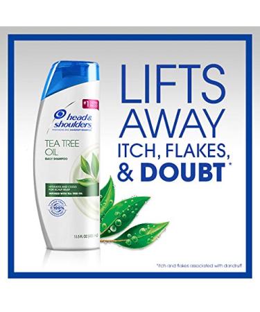 Head and Shoulders Dandruff Shampoo with Tea Tree Oil 13.5 fl oz - Effective Dandruff Treatment - Buy Online on GoSupps.com