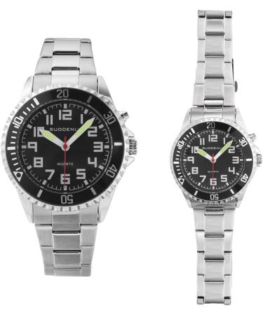 N/D Talking Watch for Seniors Visually Impaired with Big Dial and Loud Alarm - Black Dial Men's Watch TK2081 - Buy Online on GoSupps.com