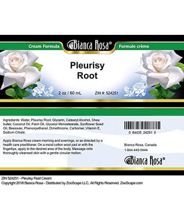Bianca Rosa Pleurisy Root Cream (2 oz ZIN: 524251) - 3 Pack - Buy Online on GoSupps.com