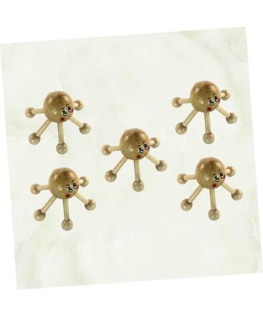 FOMIYES 5pcs Head Accessories Head Wooden Massage Tool Thai Massage Tool Trigger Point Massager Tools Portable Massager Practical Massager Head Massager Bamboo Scroll Wheel - Buy Online on GoSupps.com
