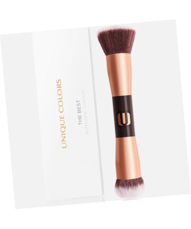 Shop Housoutil Double-Ended Makeup Brush - Flat Top Foundation & Contour Brush for Mineral Makeup | Premium Quality Cosmetics Tool - Buy Online on GoSupps.com