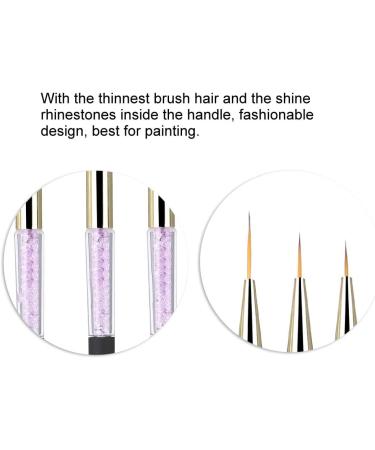 Nail Art Liner Brush Gel Painting Nail Brushes Dotting Pen Nail Art Design Drawing Tool for Gel Polish Manicure Salon DIY At Home(Black) - Buy Online on GoSupps.com