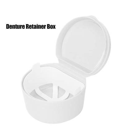 Portable Dental Retainer Box | Orthodontic Storage for False Teeth | Ideal for Office Travel & Home - White - Buy Online on GoSupps.com