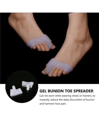 Silicone Toe Caps Set - Corn Relief, Blister Prevention, Metatarsal Guards - 3 Pairs (White) - Buy Online on GoSupps.com