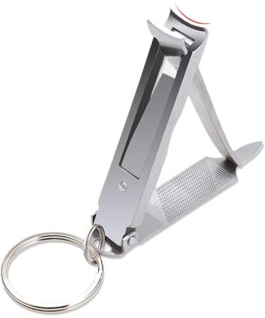 SVAASA Nail Clippers Adult Nail Clippers/Stainless Steel Nail Clippers Silver 12 * 60mm Multifunctional Single Portable Folding Ultra-Thin Nail Clippers - Buy Online on GoSupps.com