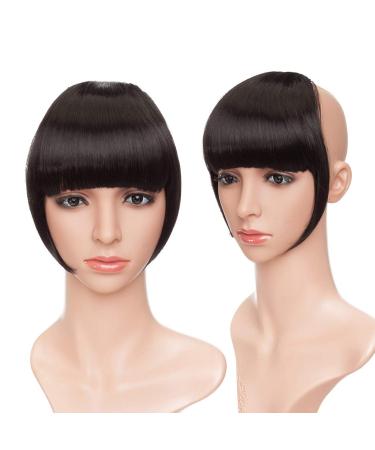 Buy Clip In Ponytail Hair Extensions - Natural Black Synthetic Hair for Women | 1 Piece 2 Clips Smooth & Realistic - Buy Online on GoSupps.com