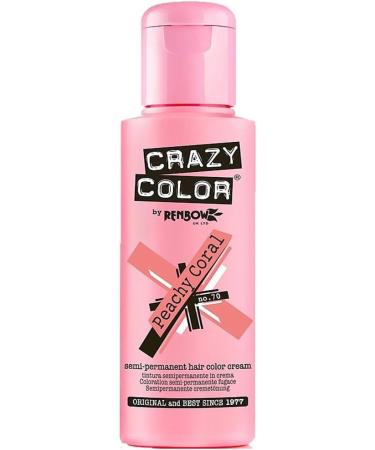 Crazy Color Hair Tint Number 70 Peachy Coral 100ml - Vibrant Color for Trendy Styles - Buy Online on GoSupps.com