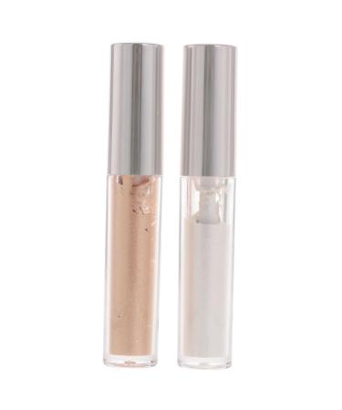 BIUDECO 2pcs Liquid Eyeshadow Sparkly Eyeshadow Glitter Makeup Tools Highlighter Liquid Sparkly Eyeshadow Liquid Women Glitter Eyeshadow Women Eyewshadow Makeup Supplies Makeup Stuff