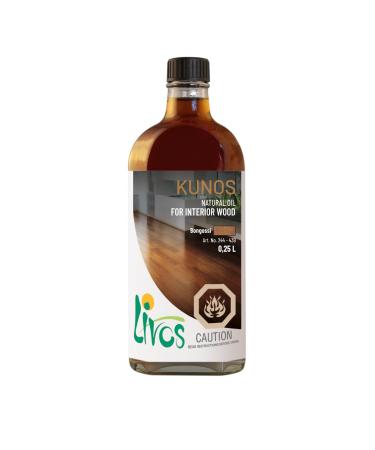 Livos Kunos 244 Natural Wood Oil Interior Stain and Finish High Coverage Easy to Apply Plant Based Linseed Oil Furniture & Flooring Hardwax Oil Made in Germany (250mL 076 - Oak) 250mL 076 - Oak
