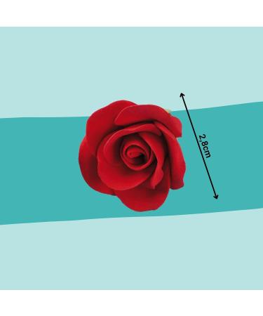 Buy Fine Sugar Roses - 12 Red Pieces (71g) | Perfect for Cakes & Decorations - International Shipping Available - Buy Online on GoSupps.com