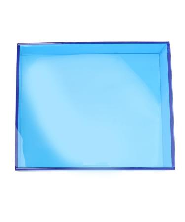 Eyelash Grafting Pallet - Thickened Acrylic False Eyelash Storage Box | Waterproof & Dustproof Lash Extension Organizer | Transparent Blue - Buy Online on GoSupps.com