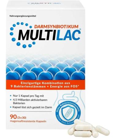 Buy Multilac Intestinal Synbiotic 3x30 Pcs - Support Digestive Health | Fast International Shipping - Buy Online on GoSupps.com