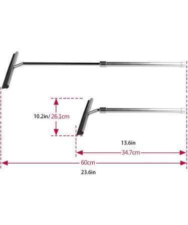 Wiper Glass Scraper Bathroom Household Glass Magnetic Window Cleaners Telescopic Rod Lengthened 60cm Cleaning Brush Tools - Buy Online on GoSupps.com