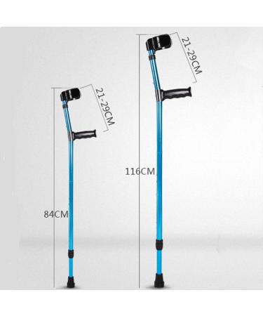 Forearm Crutches Crutches Fourteen Height Adjustments (84-116Cm) Non-Slip Handles and Rubber Feet Maximum Weight 100Kg Interesting Bathing in Sunlight - Buy Online on GoSupps.com