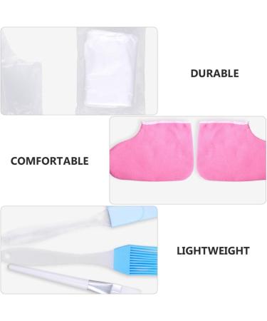 Minkissy Bath Spa Set - Moisturizing Paraffin Wax Gloves and Bath Liners for Hand and Feet Care - Men and Women - Random Pink Color - 1 Set - Buy Online on GoSupps.com