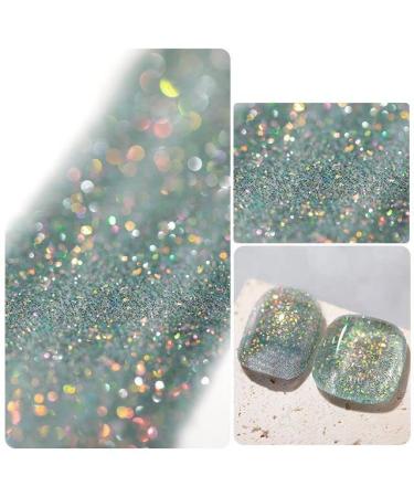 Colorful Shiny Diamond Gel UV Nail Gel Manicure Gel Nail Polish Glitter Nail Gel Nail Phototherapy Gel Sequins Gel Nail - (Color: 2)