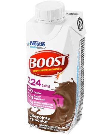 BOOST 2.24 Cal/mL Complete Nutrition Drink For Adults & PLUS Complete Nutrition Drink Chocolate 6x237ml Bottles Case Pack of 4 Packaging May Vary Drink + Drink 6x237ml Bottles - Buy Online on GoSupps.com