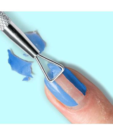 Gel Nail Polish Remover Toolnail Cuticle Pusher Double Head 12.5CM Manicure Tools for Fingernails Toenails Nail remover - Buy Online on GoSupps.com