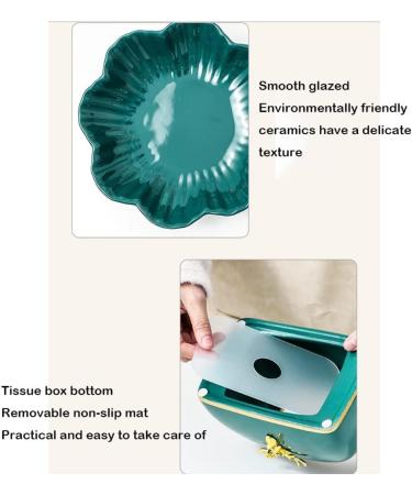 Fruit Basket Bowl 3-Tier Ceramic Fruit Basket Fruit Bowl with Tissue Box Vegetable Bread Countertop Fruit Storage Stand Rack for Kitchen Organize Fruit Trays for Party (Color : Blue) (Color : Blue - Buy Online on GoSupps.com