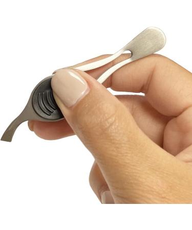 Slant Tip Angled Tweezers - Stainless Steel Precision Eyebrow Tool with Wide Grip - Buy Online on GoSupps.com