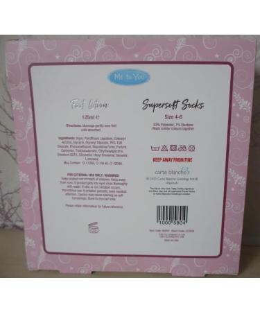 Me to You Foot Lotion & Cosy Socks Set Super Soft Size 4-6 - Buy Online on GoSupps.com