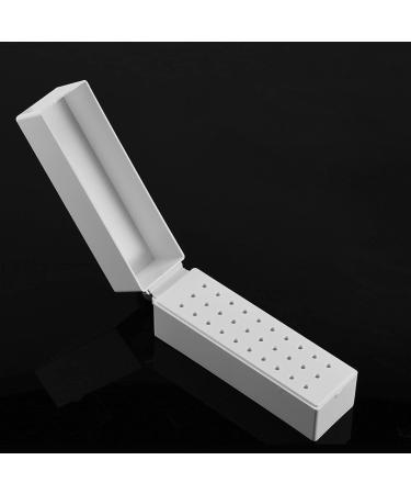 Nail Drill Bit Box 30 Holes Dustproof Drill Bit Case Holes Nail Art Drill Grinding Head Bit Display Storage Box Rack Manicure Tool Suitable for Professional Use or Home Use - Buy Online on GoSupps.com