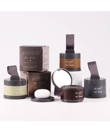 Root Touch Up Hair Shadow Powder 4g (Brown 01#) - Stain-Proof 48 Hour Formula for Full Body Hair, Beard, Thinning, Bald Spots, and Gray Roots - Locks On, Hairline Powder - Buy Online on GoSupps.com