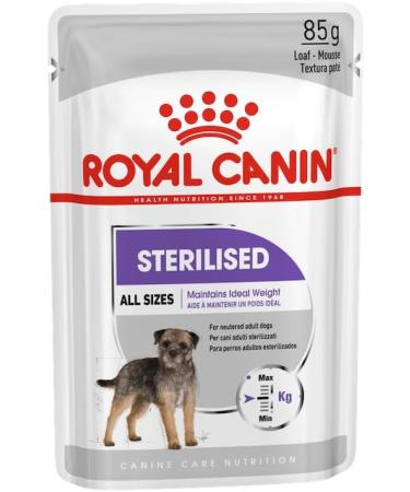 Royal Canin Sterilized Mousse Double Pack - 2 x 12 x 85g for Adult Neutered Dogs | High Digestible Proteins | Premium Dog Food - Buy Online on GoSupps.com