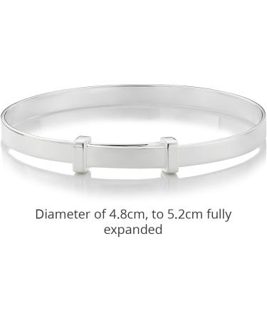 Molly Brown London Sterling Silver Baby Bangle | Christening Keepsake and New Baby Gift - Buy Online on GoSupps.com