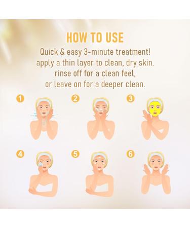 TRUU Gold Brightening Treatment Mask - 24K Gold Probiotic Skin Renewal for Brightened Smooth Poreless Complexion | Deep Purification | 4 Fl. Oz - International Shipping Available - Buy Online on GoSupps.com