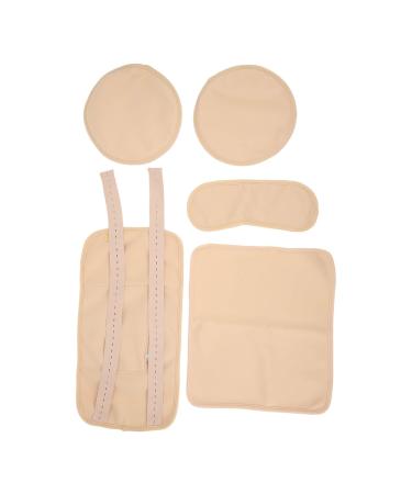 Castor Oil Pack Castor Oil Pack Set Reusable Skin-Friendly Adjustable Size for Neck (Khaki)